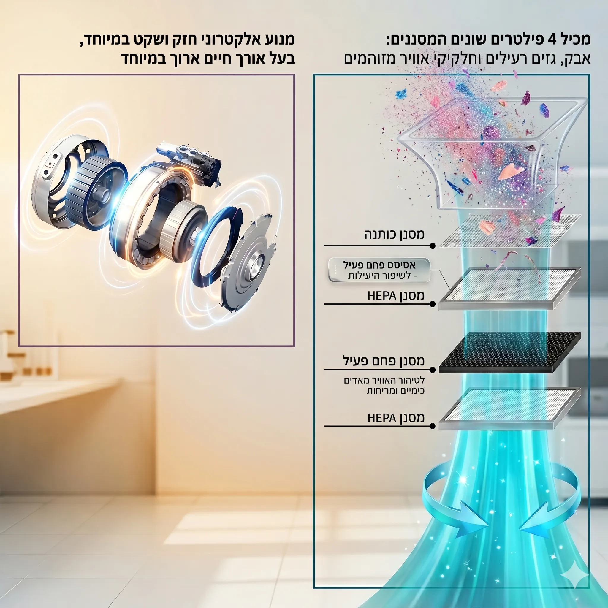 מערכת סינון שואב Ultra Pure