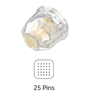 מארז מחטי טיטניום 25 פינים (PIN 25) למכשיר מיקרונידלינג SKINTRIX TIP לטיפול רחב – מארז 10 יח'