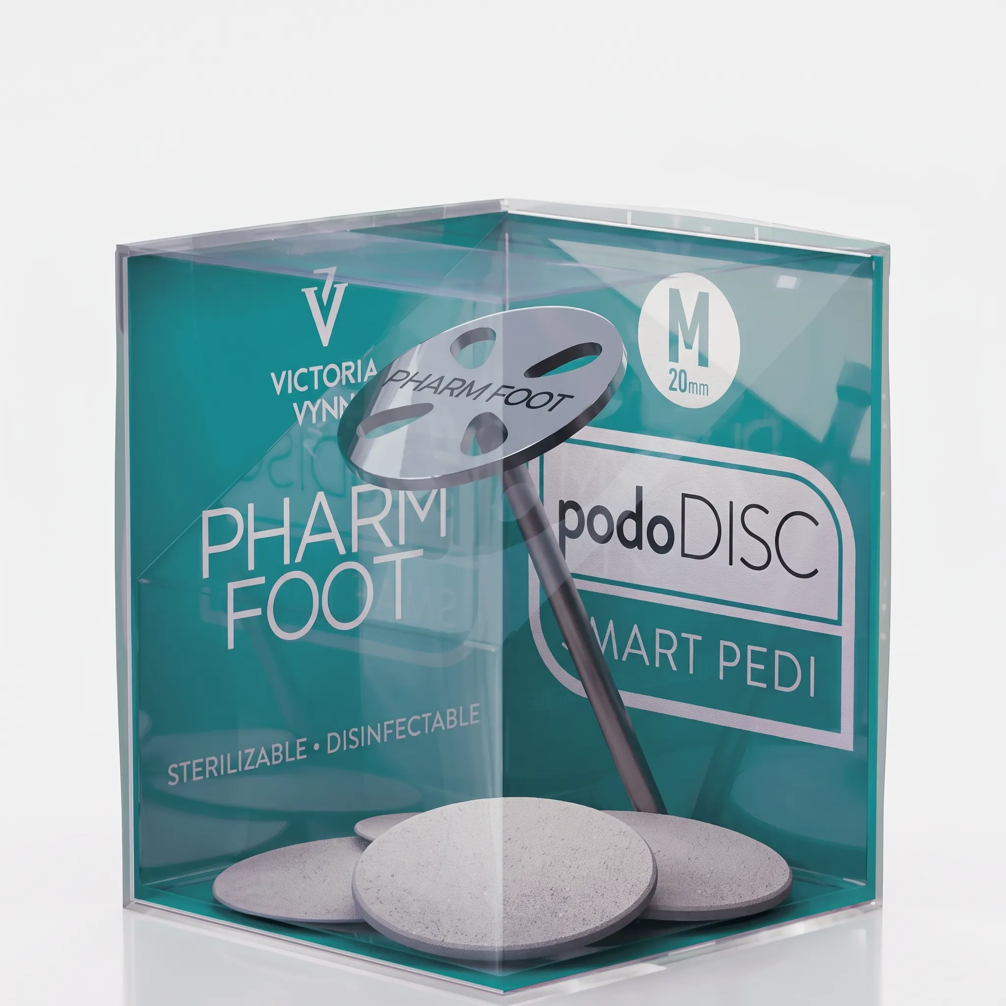 ערכת פודו דיסק SMART PEDI לפדיקור רפואי + 5 פצירות | מאושר לטיפול פודולוגי