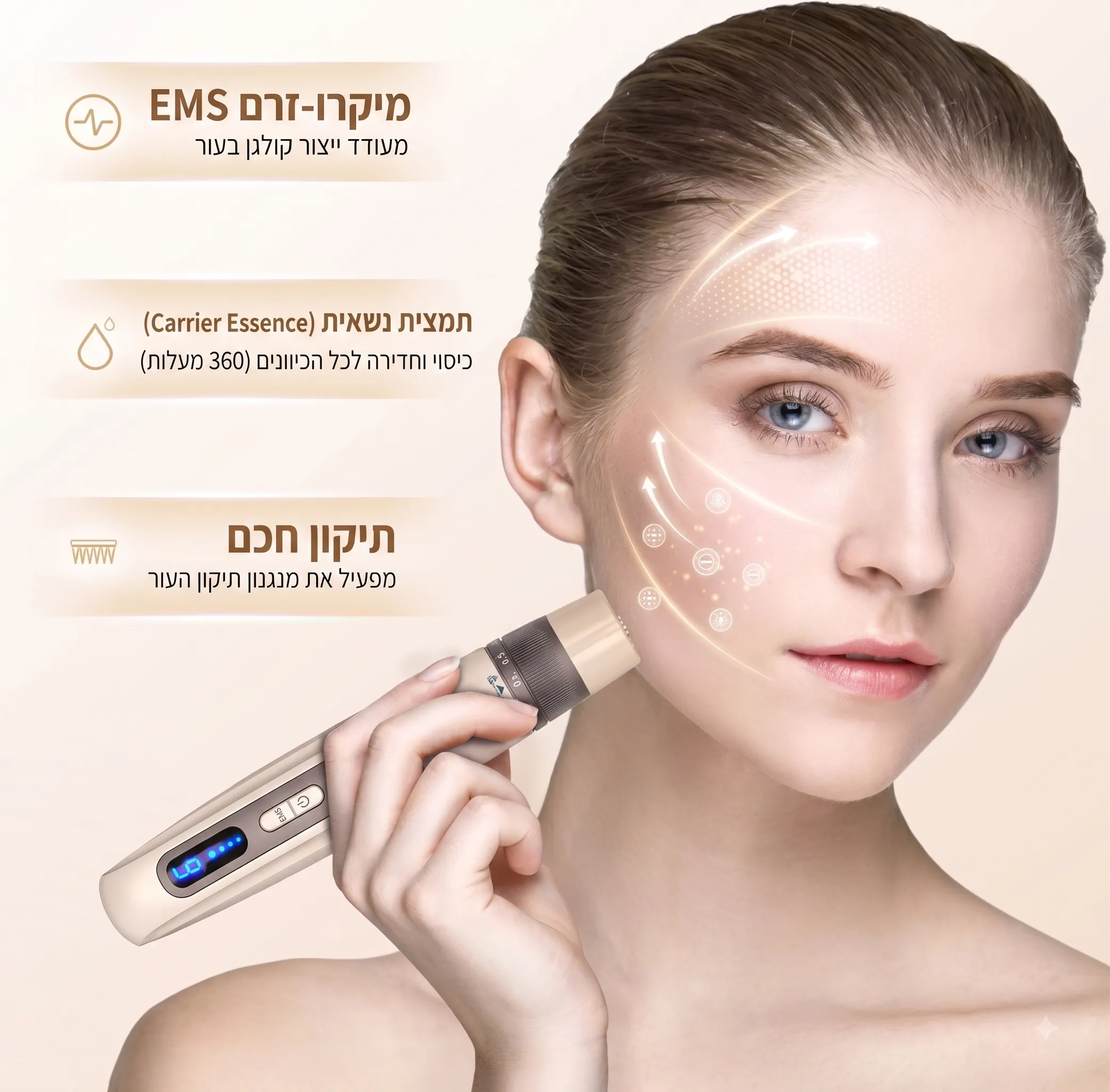 מכשיר מזותרפיה ומיקרונידלינג חכם Hydra Pen H5 כולל מעמד טעינה וערכת 22 מחסניות משולבת (12Pin + HR Nano) – תמונה 4